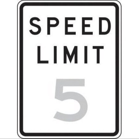 Accuform TRAFFIC SIGN SPEED LIMIT  30 in  X 24 in FRR32440DP